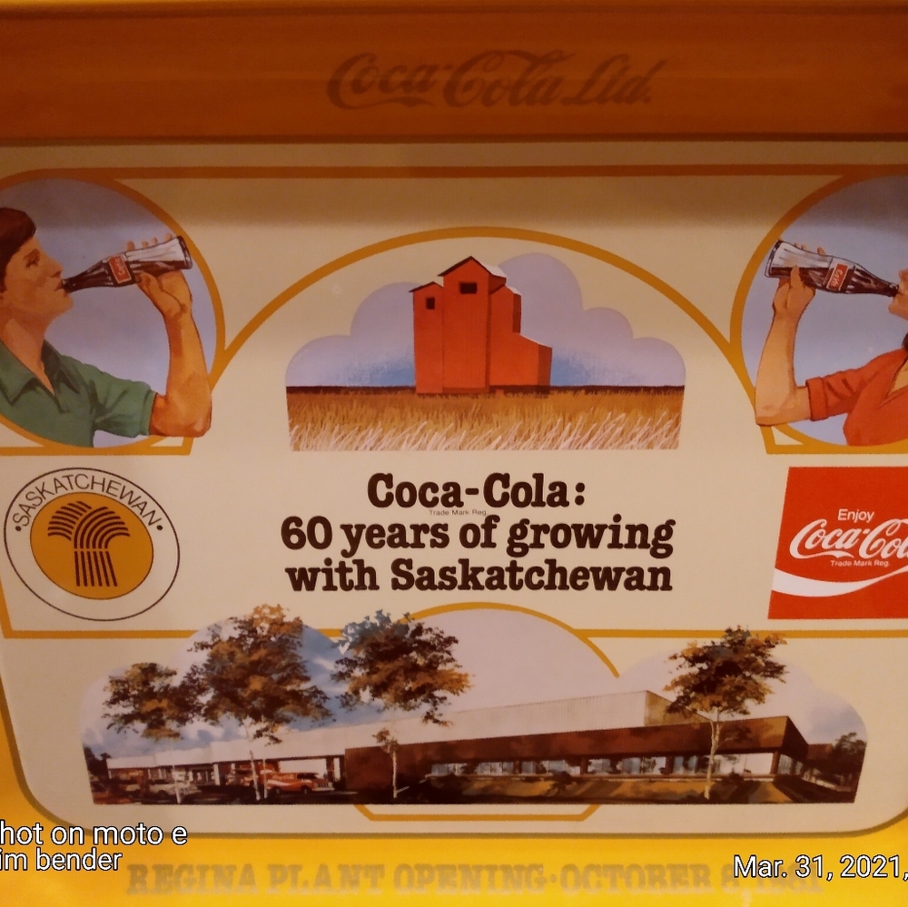 Original coca cola tray